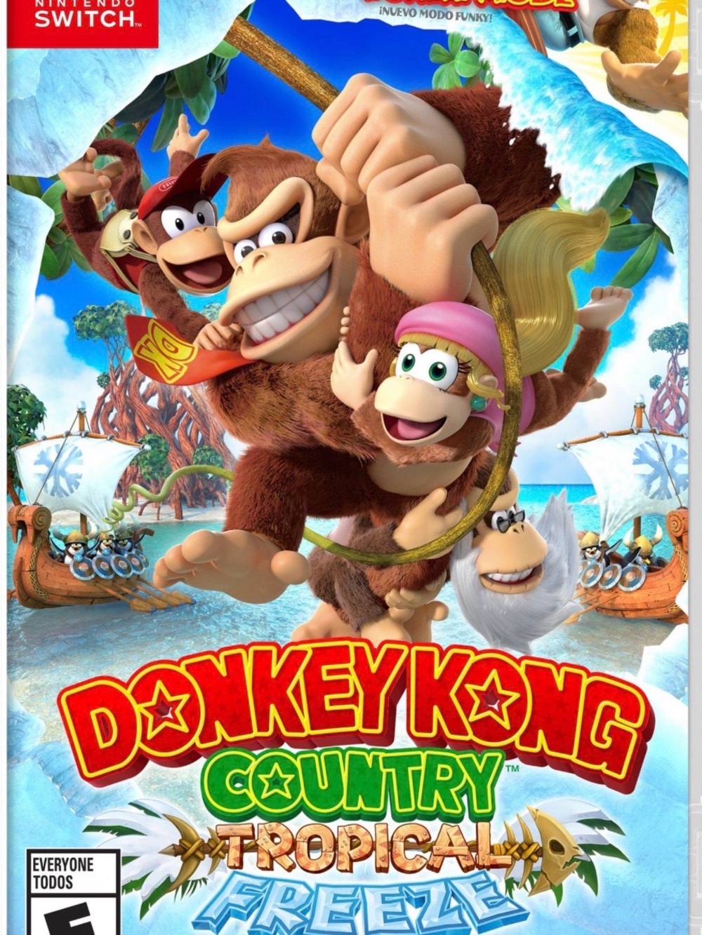 Nintendo Donkey Kong Country Tropical Freeze - Blue & Brown Cover